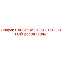 НАБОР ВИНТОВ С ГОЛОВКОЙ (2658475844) Epiroc