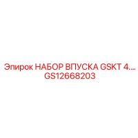 GS12668203 НАБОР ВПУСКА GSKT 4.3L Epiroc