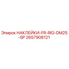2657908121 НАКЛЕЙКИ-FR-RIG-DM25-SP Epiroc