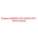 GS12732042 NAMEPLATE HANDS OFF… Epiroc