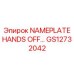 GS12732042 NAMEPLATE HANDS OFF… Epiroc