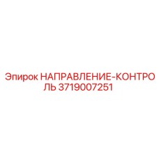 3719007251 НАПРАВЛЕНИЕ-КОНТРОЛЬ Epiroc