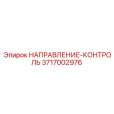 3717002976 НАПРАВЛЕНИЕ-КОНТРОЛЬ Epiroc