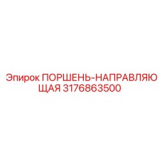 3176863500 ПОРШЕНЬ-НАПРАВЛЯЮЩАЯ Epiroc