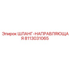8113031065 ШЛАНГ-НАПРАВЛЯЮЩАЯ (Epiroc)