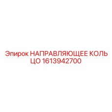 1613942700 НАПРАВЛЯЮЩЕЕ КОЛЬЦО Epiroc