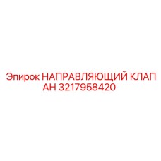 3217958420 НАПРАВЛЯЮЩИЙ КЛАПАН Epiroc