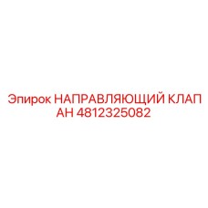 4812325082 НАПРАВЛЯЮЩИЙ КЛАПАН Epiroc