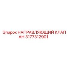 3177312901 НАПРАВЛЯЮЩИЙ КЛАПАН Epiroc