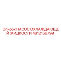 4812156799 НАСОС ОХЛАЖДАЮЩЕЙ ЖИДКОСТИ (Epiroc)