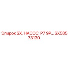SX58573130 - SX, НАСОС, P7 9P - Epiroc