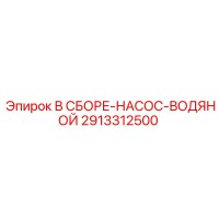 2913312500 В СБОРЕ-НАСОС-ВОДЯНОЙ Epiroc