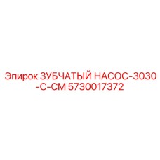 5730017372 ЗУБЧАТЫЙ НАСОС-3030-C-CM Epiroc