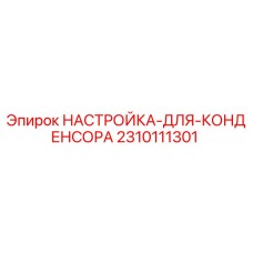 2310111301 НАСТРОЙКА ДЛЯ КОНДЕНСОРА Epiroc