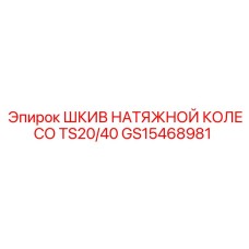 GS15468981 ШКИВ НАТЯЖНОЙ КОЛЕСО TS20/40 Epiroc