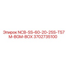 3702735100 NCB-SS-60-20-25S-T57M-BGM-BOX Epiroc