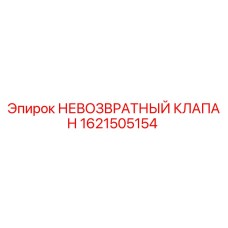 1621505154 НЕВОЗВРАТНЫЙ КЛАПАН Epiroc