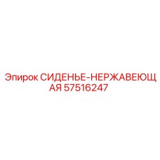 57516247 СИДЕНЬЕ-НЕРЖАВЕЮЩАЯ Epiroc