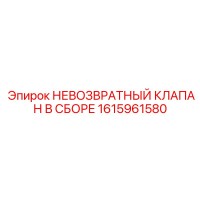 1615961580 НЕВОЗВРАТНЫЙ КЛАПАН В СБОРЕ (Epiroc)