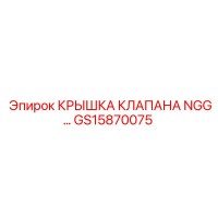 GS15870075 КРЫШКА КЛАПАНА NGG Epiroc