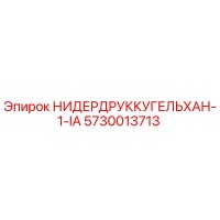 5730013713 НИДЕРДРУККУГЕЛЬХАН-1-IA Эпирок