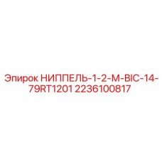 Ниппель НИППЕЛЬ-1-2-М-BIC-14-79RT1201 2236100817 для гидравлических систем буровых станков