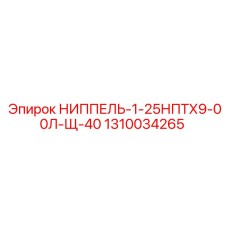 1310034265 НИППЕЛЬ-1-25НПТХ9-00Л-Щ-40 Epiroc