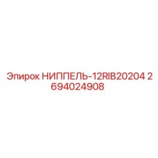2694024908 НИППЕЛЬ-12RIB20204 Epiroc