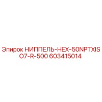603415014 НИППЕЛЬ-HEX-50NPTXISO7-R-500 Epiroc