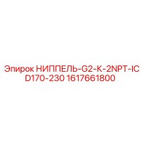 1617661800 НИППЕЛЬ-G2-К-2NPT-ICD170-230 Epiroc