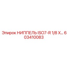 603410083 НИППЕЛЬ ISO7-R 1/8 X… Epiroc
