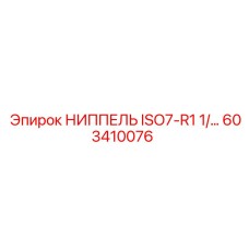 603410076 НИППЕЛЬ ISO7-R1 1/… Epiroc