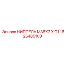 1625485100 НИППЕЛЬ M36X2 X G1 Epiroc