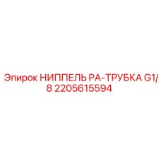 2205615594 НИППЕЛЬ PA-ТРУБКА G1/8 Epiroc
