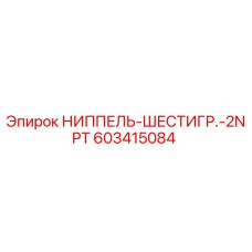 603415084 НИППЕЛЬ-ШЕСТИГР.-2NPT Epiroc