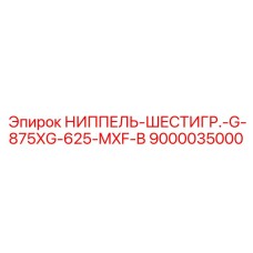 9000035000 НИППЕЛЬ-ШЕСТИГР.-G-875XG-625-MXF-B Epiroc