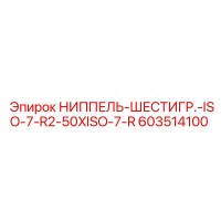 603514100 НИППЕЛЬ-ШЕСТИГР.-ISO-7-R2-50XISO-7-R Epiroc