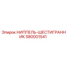 580001541 НИППЕЛЬ-ШЕСТИГРАННИК Epiroc