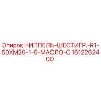 1612262400 НИППЕЛЬ-ШЕСТИГР.-R1-00XM26-1-5-МАСЛО-C Epiroc