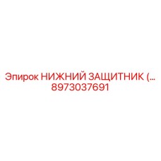 8973037691 НИЖНИЙ ЗАЩИТНИК Epiroc
