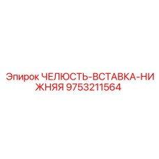 9753211564 ЧЕЛЮСТЬ-ВСТАВКА-НИЖНЯЯ Epiroc