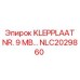 NLC2029860 KLEPPLAAT NR. 9 MB... Epiroc