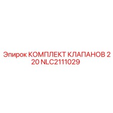 NLC2111029 КОМПЛЕКТ КЛАПАНОВ 220 Epiroc