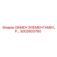 3002603760 ОБМЕН ЭЛЕМЕНТАМИ LP Epiroc