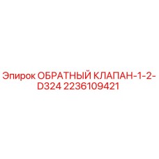 Обратный клапан-1-2-D324 Epiroc 2236109421 в разрезе