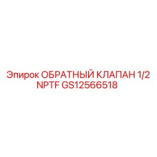 Клапан обратный GS12566518 с резьбой NPTF для оборудования Epiroc