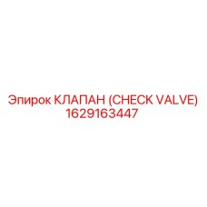 1629163447 КЛАПАН (CHECK VALVE) Epiroc