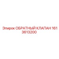1613613200 ОБРАТНЫЙ КЛАПАН (Epiroc)