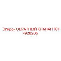 1617928205 ОБРАТНЫЙ КЛАПАН Epiroc