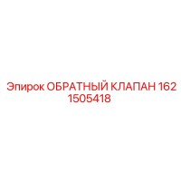 1621505418 ОБРАТНЫЙ КЛАПАН Epiroc